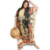 imageOussum Women Casual Kaftan Plus Size Long Dubai Caftan Beach Polyester Maxi House Dress for LadiesMulticolor Kaftan