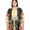 imageOussum Women Casual Kaftan Plus Size Long Dubai Caftan Beach Polyester Maxi House Dress for LadiesMulticolor Kaftan