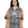 imageOussum Women Casual Kaftan Plus Size Long Dubai Caftan Beach Polyester Maxi House Dress for LadiesOrange