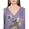 imageOussum Women Casual Kaftan Plus Size Long Dubai Caftan Beach Polyester Maxi House Dress for LadiesPurple