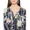 imageOussum Women Plus Size Kaftans Kimono Polyester Dresses Loose Caftan Dress Ladies Evening Casual Long MaxiBlack Floral Long Kaftan