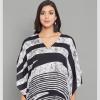 imageOussum Women Plus Size Kaftans Kimono Polyester Dresses Loose Caftan Dress Ladies Evening Casual Long MaxiBlack One Size Maxi Caftan