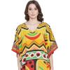 imageOussum Women Plus Size Kaftans Kimono Polyester Dresses Loose Caftan Dress Ladies Evening Casual Long MaxiMulticolor Geometric Printed Kaftan