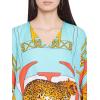 imageOussum Women Plus Size Kaftans Kimono Polyester Dresses Loose Caftan Dress Ladies Evening Casual Long MaxiMulticolor Leopard Maxi Kaftan
