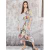 imageOussum Women Plus Size Kaftans Kimono Polyester Dresses Loose Caftan Dress Ladies Evening Casual Long MaxiMulticolor Maxi Plus Size Kaftan