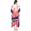 imageOussum Women Plus Size Kaftans Kimono Polyester Dresses Loose Caftan Dress Ladies Evening Casual Long MaxiMulticolor One Size Caftan