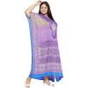 imageOussum Women Plus Size Kaftans Kimono Polyester Dresses Loose Caftan Dress Ladies Evening Casual Long MaxiPurple Abstract