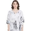 imageOussum Women Plus Size Kaftans Kimono Polyester Dresses Loose Caftan Dress Ladies Evening Casual Long MaxiWhite