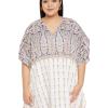 imageOussum Women Polyester Casual Kaftan Long Plus Size Summer Beach Caftan Cover Ups Maxi Dresse for LadiesBeige Paisley Print Caftans