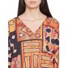 imageOussum Women Polyester Casual Kaftan Long Plus Size Summer Beach Caftan Cover Ups Maxi Dresse for LadiesBrown