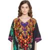 imageOussum Women Polyester Casual Kaftan Long Plus Size Summer Beach Caftan Cover Ups Maxi Dresse for LadiesMulticolor Floral Pattern Plus Size Kaftan