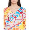 imageOussum Women Polyester Casual Kaftan Long Plus Size Summer Beach Caftan Cover Ups Maxi Dresse for LadiesMulticolor Geometric Caftan