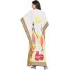 imageOussum Women Polyester Casual Kaftan Long Plus Size Summer Beach Caftan Cover Ups Maxi Dresse for LadiesMulticolor Tribal Printed Caftan