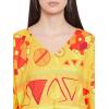 imageOussum Women Polyester Casual Kaftan Long Plus Size Summer Beach Caftan Cover Ups Maxi Dresse for LadiesYellow Tribal Printed Kaftan