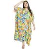 imageOussum Women Casual Kaftan Plus Size Long Dubai Caftan Beach Polyester Maxi House Dress for LadiesMulticolor Fish