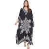 Black Paisley Printed Kaftan