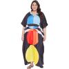 imageOussum Women Polyester Casual Kaftan Long Plus Size Summer Beach Caftan Cover Ups Maxi Dresse for LadiesBlack Geometric