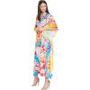 Multicolor Geometric Caftan