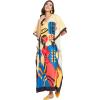 Multicolor Lady Printed Caftan