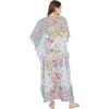 imageOussum Long Caftan for Women Plus Size Beach Cover Up Casual Kaftan Maxi Gown Dress Loungewear House Dresses for SummerBlack Floral Caftan