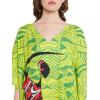 imageOussum Long Caftan for Women Plus Size Beach Cover Up Casual Kaftan Maxi Gown Dress Loungewear House Dresses for SummerGreen Lady Print