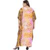imageOussum Long Caftan for Women Plus Size Beach Cover Up Casual Kaftan Maxi Gown Dress Loungewear House Dresses for SummerMulti Abstract Pattern Kaftan