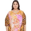 imageOussum Long Caftan for Women Plus Size Beach Cover Up Casual Kaftan Maxi Gown Dress Loungewear House Dresses for SummerMulti Abstract Pattern Kaftan