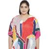 imageOussum Long Caftan for Women Plus Size Beach Cover Up Casual Kaftan Maxi Gown Dress Loungewear House Dresses for SummerMulticolor Abstract Pattern