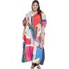 imageOussum Long Caftan for Women Plus Size Beach Cover Up Casual Kaftan Maxi Gown Dress Loungewear House Dresses for SummerMulticolor Abstract Pattern