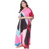 imageOussum Long Caftan for Women Plus Size Beach Cover Up Casual Kaftan Maxi Gown Dress Loungewear House Dresses for SummerMulticolor Geometric Kaftan
