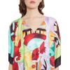 imageOussum Long Caftan for Women Plus Size Beach Cover Up Casual Kaftan Maxi Gown Dress Loungewear House Dresses for SummerMulticolor Lady Trible Print Caftan