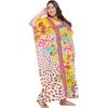 imageOussum Long Caftan for Women Plus Size Beach Cover Up Casual Kaftan Maxi Gown Dress Loungewear House Dresses for SummerWhite Floral Caftan Dress