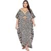 Black Leopard Print Caftans