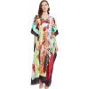 Multicolor Lady Trible Print Caftan