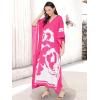 imageGoood Times Kaftan Dress Plus Size Polyester Long Maxi Beach Cover Ups Caftan Loungewear House Dresses for WomenFushia Pink