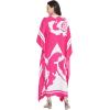 imageGoood Times Kaftan Dress Plus Size Polyester Long Maxi Beach Cover Ups Caftan Loungewear House Dresses for WomenFushia Pink