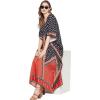 imageGoood Times Kaftan Dress Plus Size Polyester Long Maxi Beach Cover Ups Caftan Loungewear House Dresses for WomenMulticolor Abstract Kaftans
