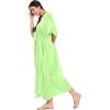 imageOussum Women Plus Size Kaftan Satin Maxi Dress Long Caftan Casual Cover Ups Sateen Nightdress Nighty for SummerAmbrosia Green