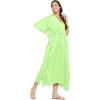 imageOussum Women Plus Size Kaftan Satin Maxi Dress Long Caftan Casual Cover Ups Sateen Nightdress Nighty for SummerAmbrosia Green