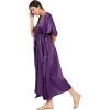 imageOussum Women Plus Size Kaftan Satin Maxi Dress Long Caftan Casual Cover Ups Sateen Nightdress Nighty for SummerBordeaux Purple