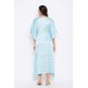 imageOussum Women Plus Size Kaftan Satin Maxi Dress Long Caftan Casual Cover Ups Sateen Nightdress Nighty for SummerPastel Blue Solid Kaftan