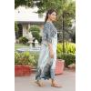 imageOussum Women Silky Satin Long Kaftan Plus Size Beach Soft Caftan Dresses Sateen Swimsuit Cover Ups Maxi Gown DressMint Paisley Kaftan