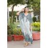 imageOussum Women Silky Satin Long Kaftan Plus Size Beach Soft Caftan Dresses Sateen Swimsuit Cover Ups Maxi Gown DressMint Paisley Kaftan