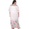 imageOussum Women Silky Satin Long Kaftan Plus Size Beach Soft Caftan Dresses Sateen Swimsuit Cover Ups Maxi Gown DressPeach Floralpaisley Kaftan