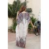 imageOussum Women Silky Satin Long Kaftan Plus Size Beach Soft Caftan Dresses Sateen Swimsuit Cover Ups Maxi Gown DressPeach Paisley Kaftan