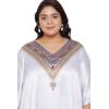 imageOussum Women Silky Satin Long Kaftan Plus Size Beach Soft Caftan Dresses Sateen Swimsuit Cover Ups Maxi Gown DressWhite Floralpaisley Kaftan