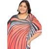 imagePlus Size Round Neck Kaftan Dress for Women Georgette Kimono Sleeve Maxi Dresses Party GownMulti