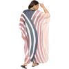 imagePlus Size Round Neck Kaftan Dress for Women Georgette Kimono Sleeve Maxi Dresses Party GownMulti Striped