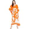 Orange Kaftan Dress