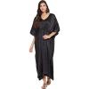Black Solid Kaftan